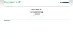Desktop Screenshot of campusvirtual.info