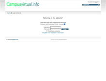 Tablet Screenshot of campusvirtual.info